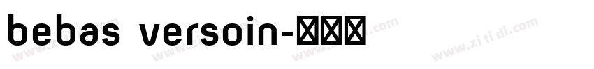 bebas versoin字体转换